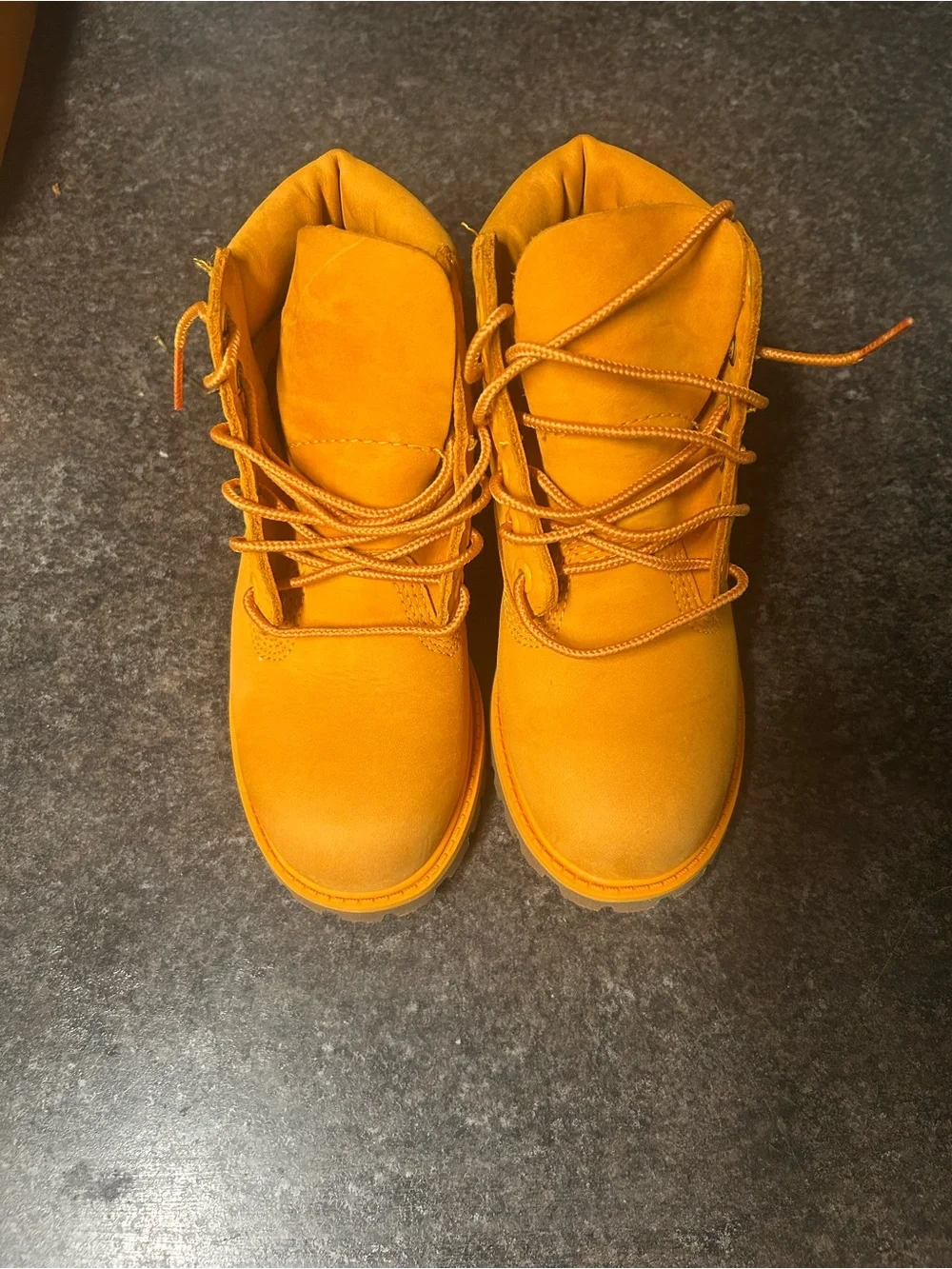 Timberland Kids Orange Lace-Up Work Boots